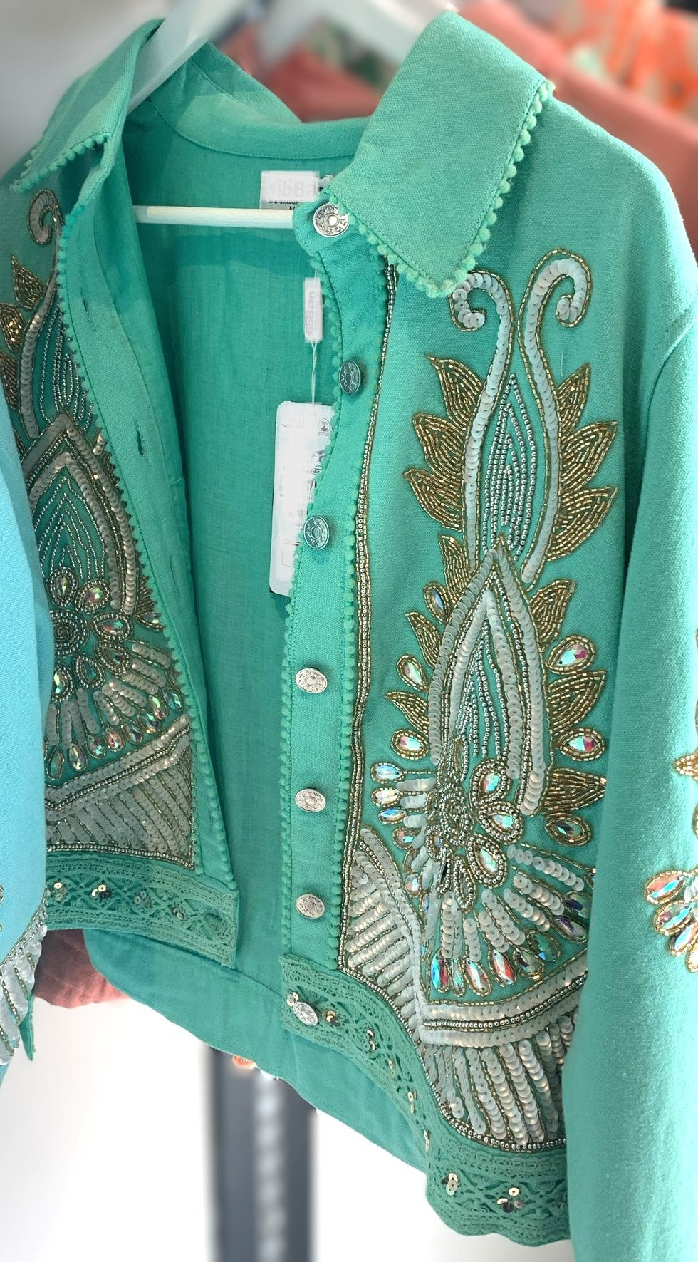 VESTE BIJOU AQUA