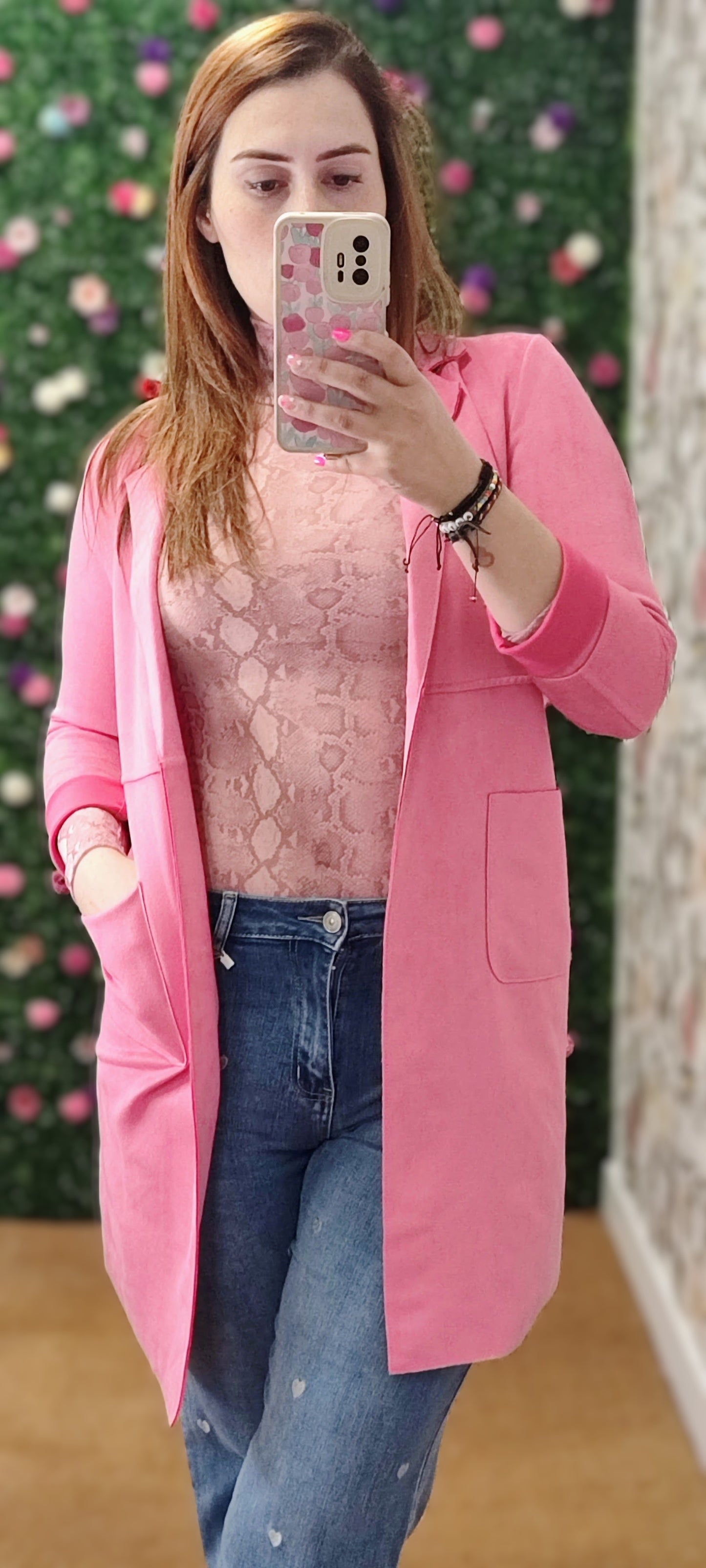 CHAQUETA ANTELINA FUCSIA