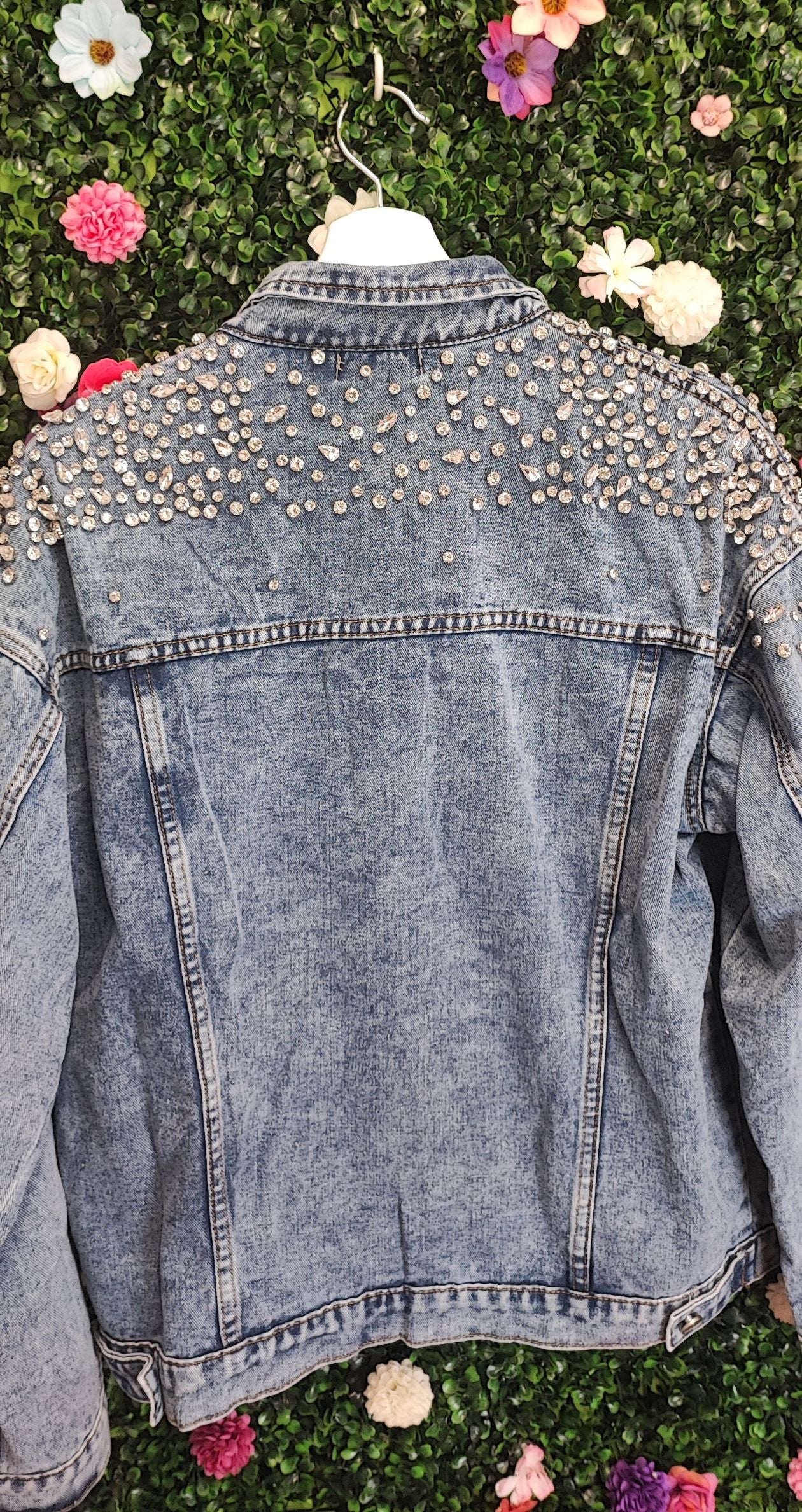 VESTE EN JEAN ZIRCONIE