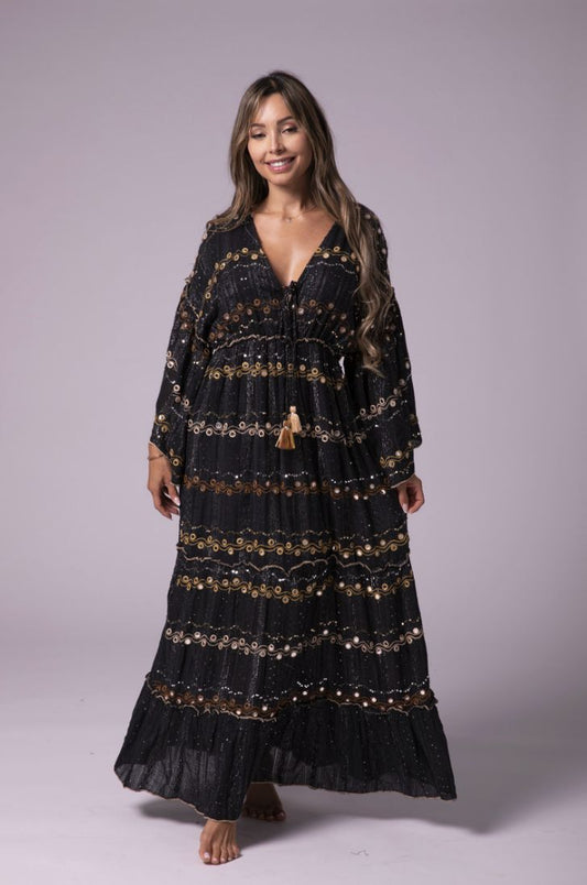 VESTIDO BOHO NEGRO