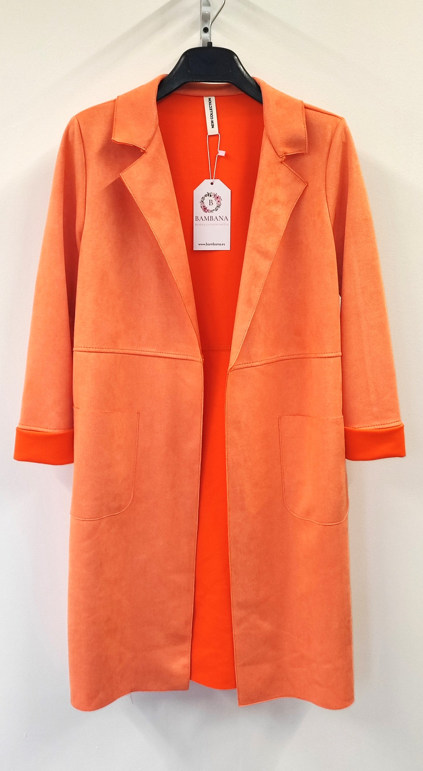 CHAQUETA ANTELINA NARANJA