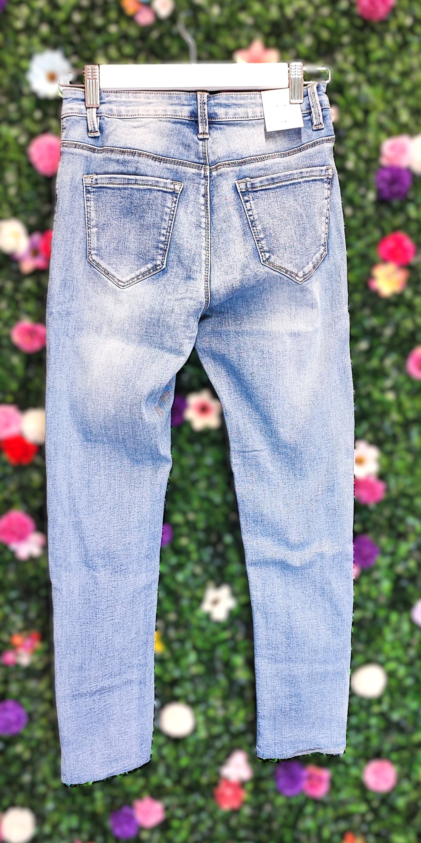 SKINNY JEANS MET BOHO-DETAIL