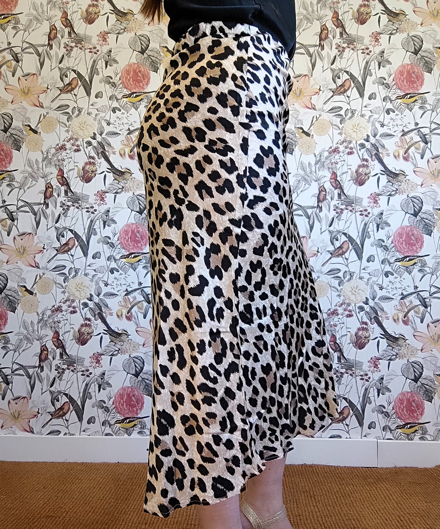 FALDA MIDI ANIMAL PRINT