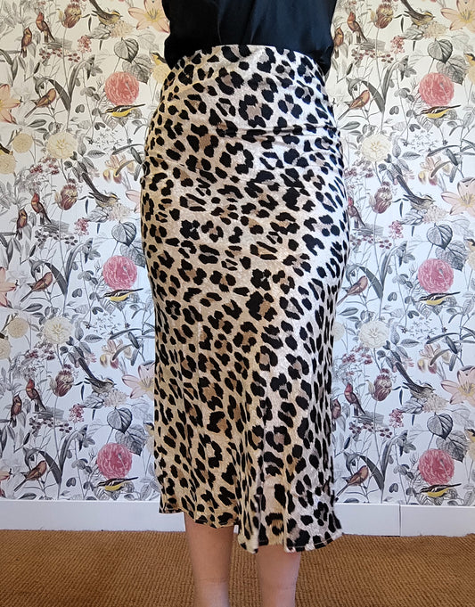 FALDA MIDI ANIMAL PRINT