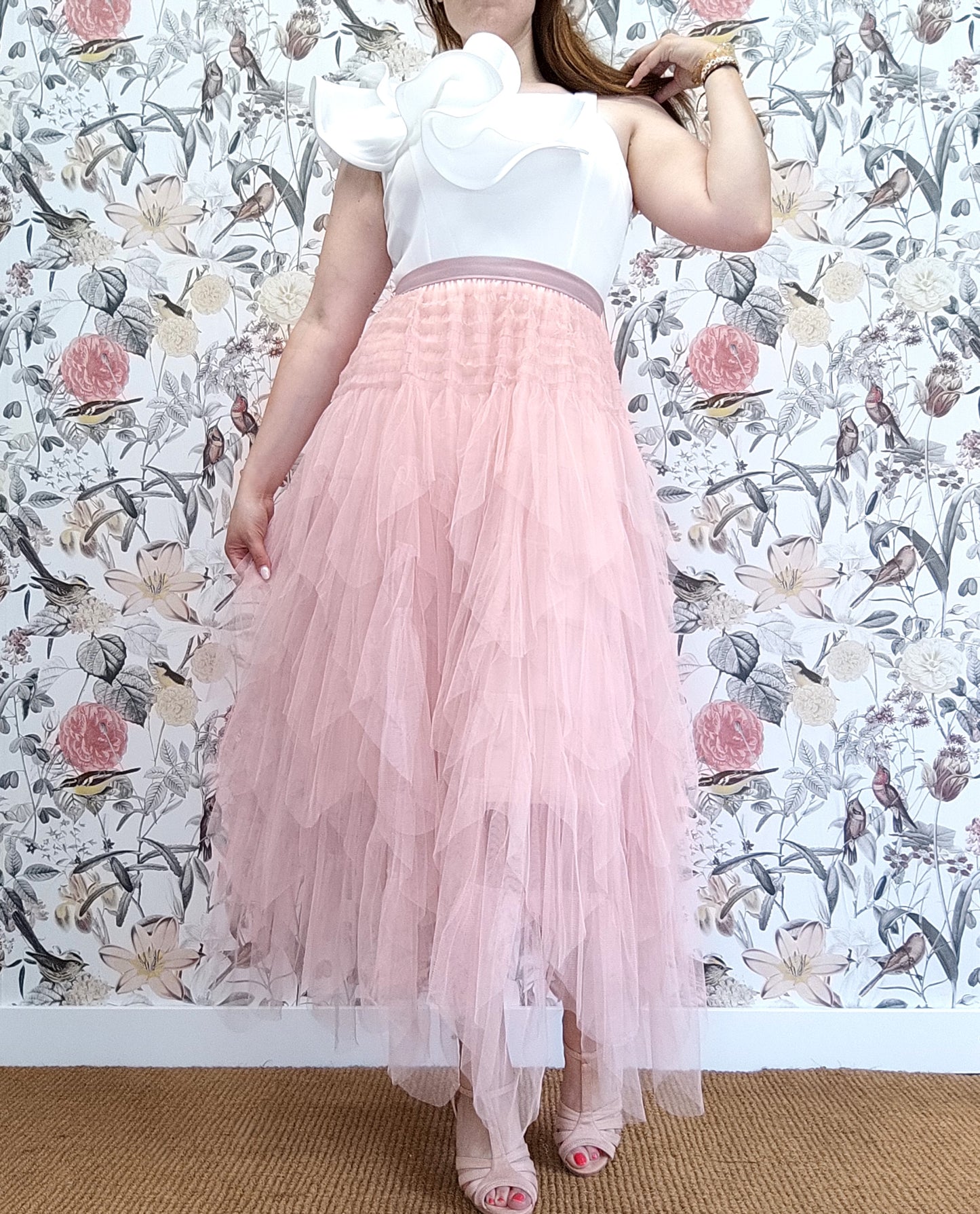 JUPE EN TULLE ROSE