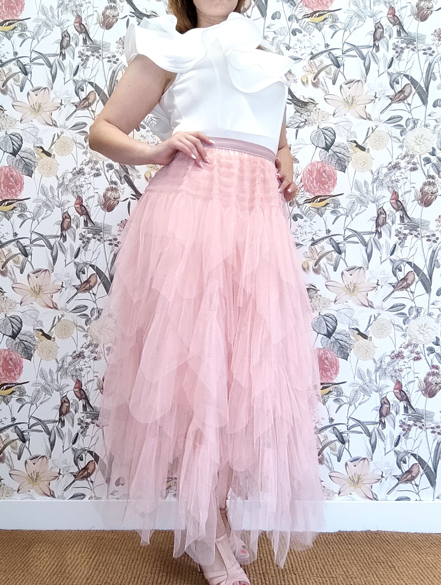 JUPE EN TULLE ROSE