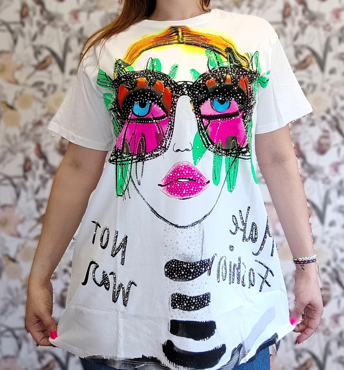 CAMISETA OVERSIZE GIRL BLANCA