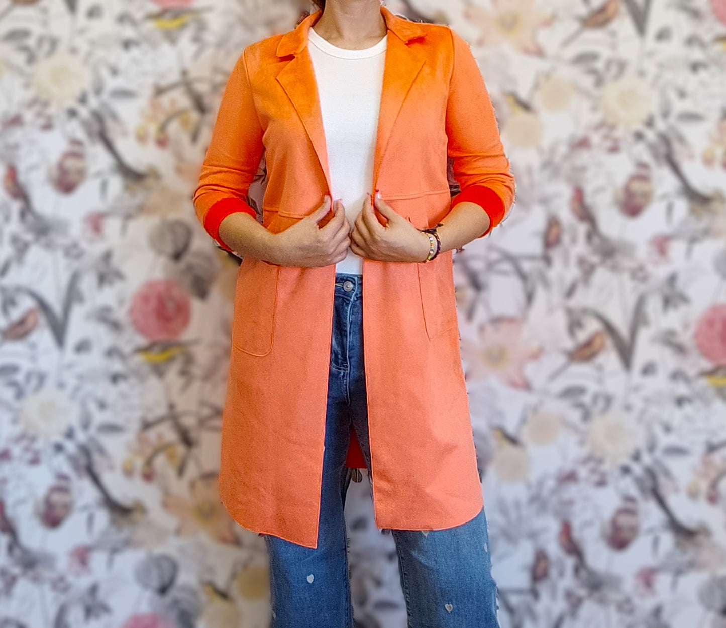 CHAQUETA ANTELINA NARANJA