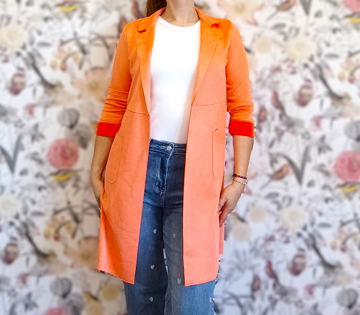 CHAQUETA ANTELINA NARANJA