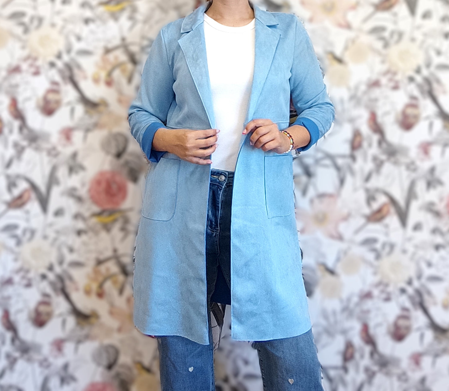 CHAQUETA ANTELINA AZUL