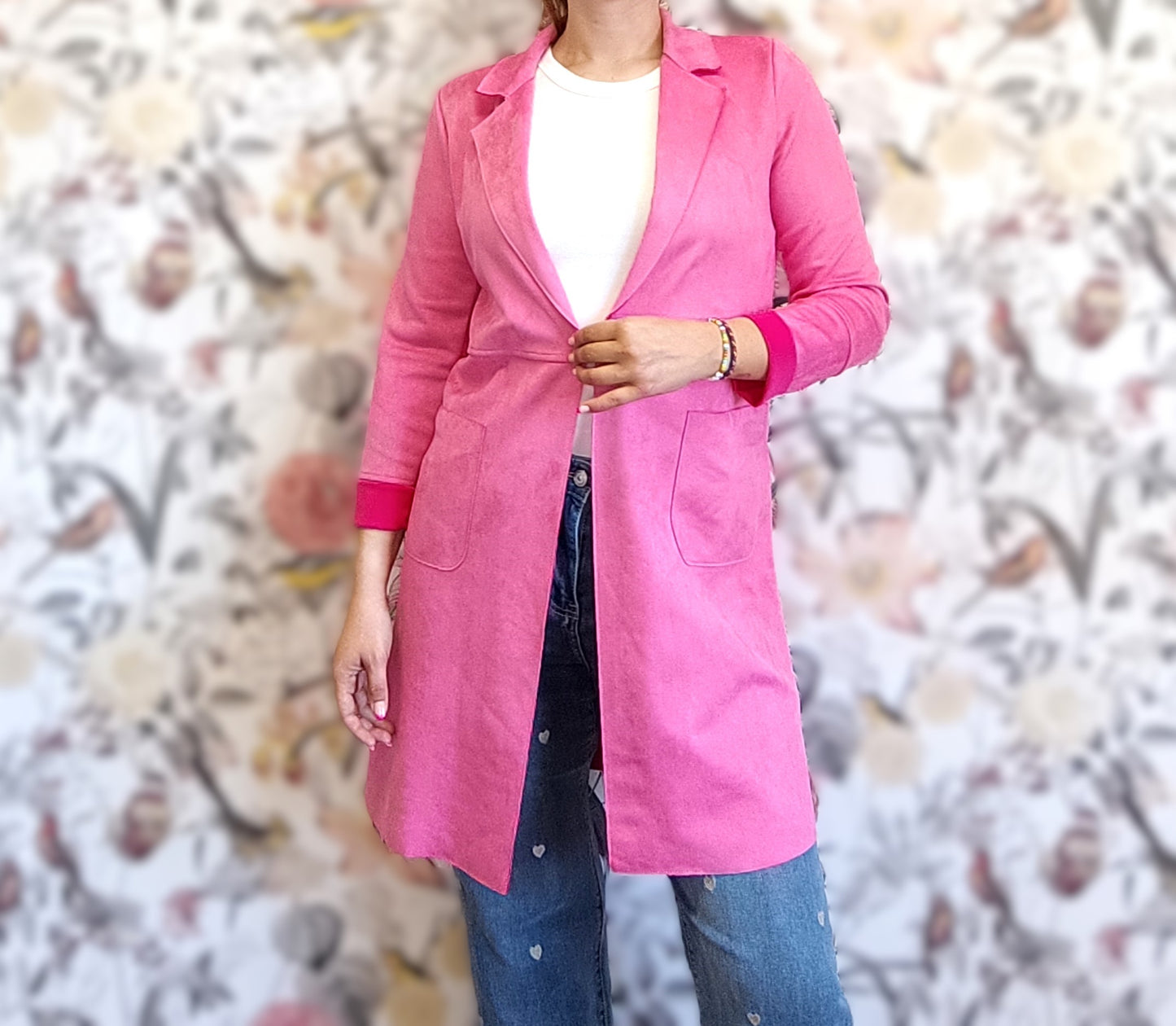 CHAQUETA ANTELINA FUCSIA