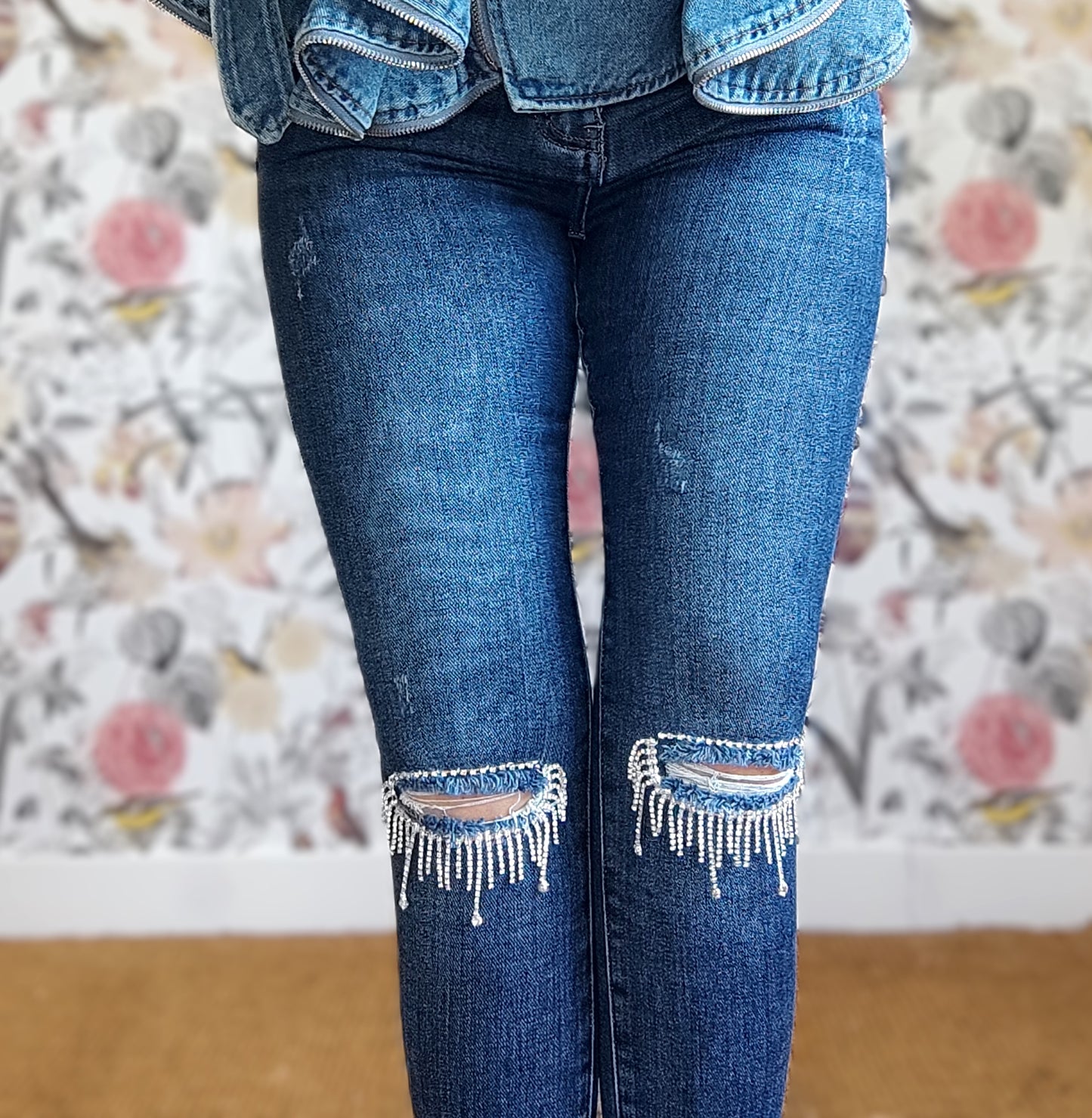 SKINNY JEANS MET KETTINGEN