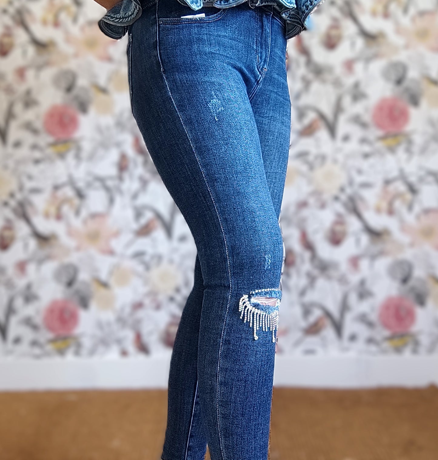 SKINNY JEANS MET KETTINGEN