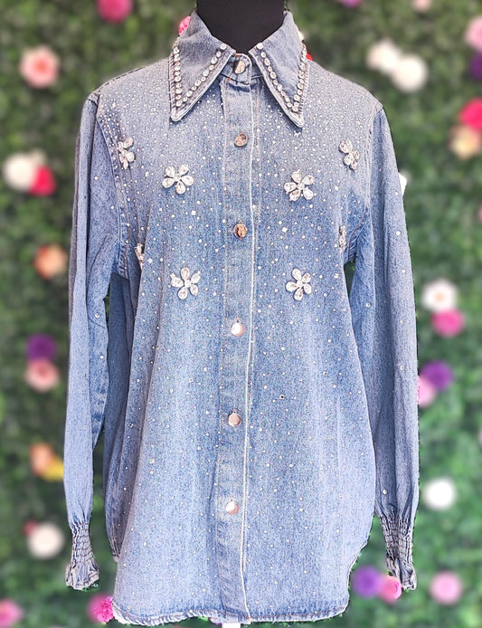 SOBRECAMISA DENIM CRISTAL